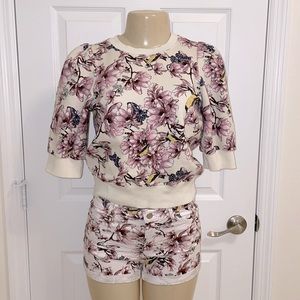 H&M Matching Sweater Top and Shorts